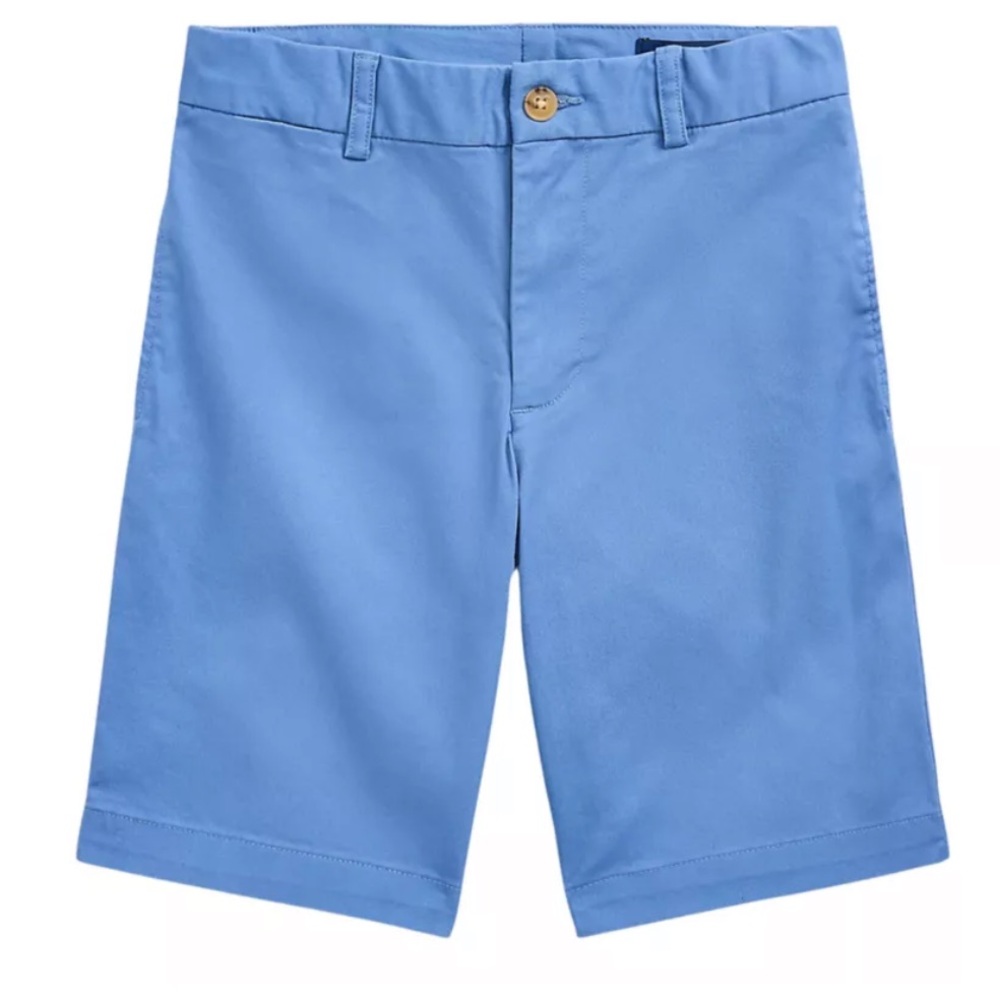 Polo Ralph Lauren Boys Size 16 Steel Blue Cotton Chino Shorts Like New
